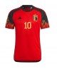 Günstige Belgien Eden Hazard #10 Heimtrikot WM 2022 Kurzarm